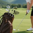 thumbnail image 7 of Haosy Olive Green Golf Mallet Putter Cover Strong Magnetic Leather Golf Club Headcover Closure, 7 of 7
