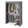 thumbnail image 1 of Mueble de varilla doble, Deluxe Closet, Plata con cubierta gris., Almacenaje, 1, 1 of 3