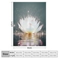 thumbnail image 4 of Chilfamy Flower Light Reflection Ideal Comfy Throw Blanket for Bed All Seasons - Lightweight Plush Anti-Pilling Wrinkle Resistant Velvet Texture Blanket 60x80in, 4 of 6