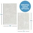 thumbnail image 4 of Nestl Bathroom Rugs, Machine Washable Bath Mats For bathroom Floor Rugs, Nonslip Backing Rubber Bath Rug, White, 4 of 6
