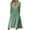 Green, variant on COSFO V-Neck Women Dresses Green Casual Short Sleeve Plaid Midi Dresses with Pockets Button Down A-Line Loose Fit Dresses