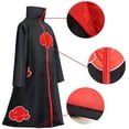 thumbnail image 3 of Capa de Akatsuki Itachi para niños, capa de Naruto, bata de Akatsuki, disfraz de Cosplay de Halloween con anillo para la cabeza Adepaton WMCH-36, 3 of 5