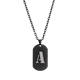 thumbnail image 3 of Collar Hombre de Inicial Letra A LUCKMAN, Acero Inoxidable Color Negro, Modelo Dylan negro UNITALLA, 3 of 7