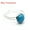 Blue Turquoise, variant on 1pc Adjustable Chakra Crystal Ring Gemstone Mini Round Beads Quartz Jewerly Gift