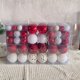 thumbnail image 4 of Juego de 100 bolas navideñas de 3/4/6 cm, delicadas bolas galvanizadas impermeables, coloridas, irrompibles, para decoración de árbol de Navidad, 4 of 5