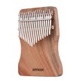 thumbnail image 4 of Piano de pulgares Ammoon 17-Key Thumb Piano Kalimba Camphorwood tono C con bolsa de transporte libro de música escala Musical pegatinas Tuning Hammer acompañamiento cadena borla decoración dedo Protec Tomshoo Piano de pulgares, 4 of 6
