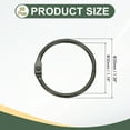 thumbnail image 2 of Uxcell 36Pcs Loose Leaf Binder Rings, 1.4 Inch Metal Open Card Rings Heavy Duty Book Rings for Key Index Card Rings Paper Rings Office, Black, 2 of 7