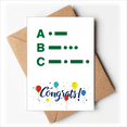 thumbnail image 1 of Cartes de Mariage morse code two point line avec Enveloppes de Félicitations, 1 of 3