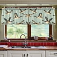 thumbnail image 5 of Ryvnso Ducks Flying Curtains Sets Short Curtain Rod Pocket Half Window Cafe Farmhouse Tier 2 Panels 57"W x 36"L, 5 of 7