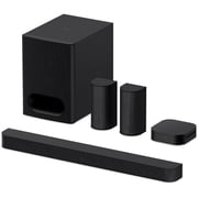 Sony HTS60 BRAVIA Theater System 6, 5.1ch with Subwoofer Bundle with CPS Exclusive 26 Month Protection, 2x HDMI Cables, Surge Adapter & Deco Gear Complete Home Theater Beginners Guidebook