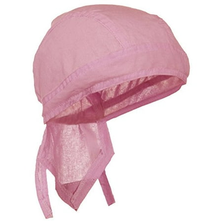 - Doo Rag Du Rag Do Cotton Bandana Head Wrap Solid Color Chemo Cap (Pink)
