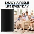 thumbnail image 5 of edx 3.2 cu. ft. Single Door Mini Refrigerator, 17.7" Width, with Separate Freezer, Black, 5 of 9
