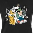 thumbnail image 3 of Disney - Mickey & Friends - Pluto Sings while Mickey Dances - Juniors Fitted Graphic T-Shirt, 3 of 5