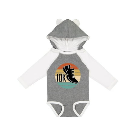 

Inktastic 10K Race Running Shoe Runner Gift Gift Baby Boy or Baby Girl Long Sleeve Bodysuit