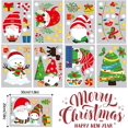 thumbnail image 5 of Christmas Stickers, 9 Sheets 73 Pcs Reusable Christmas Window Stickers, Cute Christmas Window Decorations, Double Sided Electrostatic PVC Christmas Window Sticker for Door, Showcase, Glass, 5 of 5
