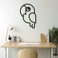 thumbnail image 2 of LaModaHome Exclusive Cute And Confused Parrot Metal Wall Art – Durable & Artistic Metal Wall Art for Home and Office Decor, Perfect for Any Interior Design Aesthetic, 2 of 5