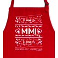 thumbnail image 2 of ThisWear It's a Mimi Thing You Wouldn't Understand Funny Apron for Kitchen Two Pocket Apron Red, 2 of 7