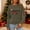 #209-Army Green, variant on Craaazy Christmas Shirts for Women Round Neck Long Sleeve Tops Casual Lightweight Christmas Blouses Gifts