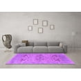 thumbnail image 3 of Ahgly Company Indoor Square Oriental Purple Industrial Area Rugs, 8' Square, 3 of 4