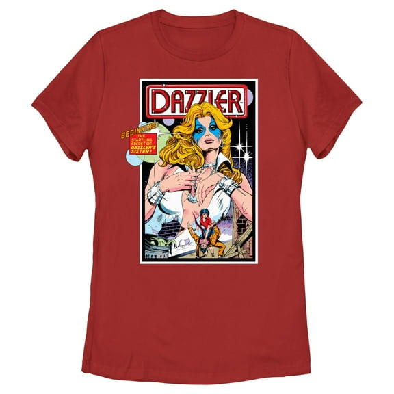 Women's Marvel Dazzler Secret Sister Comic Book Cover  Graphic T-Shirt