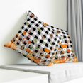 thumbnail image 3 of Orange Green Fall Pillow Covers 16x16 Inch Decorative Throw Pillow Cover, Pumpkins Maple Leaf Thanksgiving Plaid Sofa Pillowcases Accent Cushion Case Home Decor Bedroom Living Room, 3 of 6