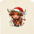 thumbnail image 4 of Inktastic Christmas Highland Cow Boys or Girls Toddler T-Shirt, 4 of 5
