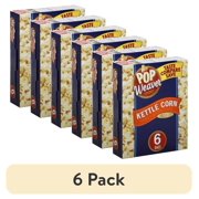 (6 pack) Pop Weaver Kettle Corn Microwave Popcorn, 6 count, 14.04 oz