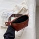 thumbnail image 3 of Bolsa Riñonera de cuero retro para mujer, bandolera de viaje con correa ancha (marrón) Tmvgtek Para estrenar, 3 of 7