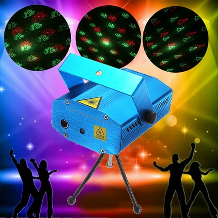 - Mini Projector Stage Effect Light Lighting Laser Party Christmas DJ Disco + Remote