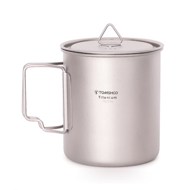 Taza de titanio ultraligera para exteriores, portátil, para acampar, Picnic, agua yeacher Copa de titanio