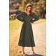 thumbnail image 5 of Vestido PRETTYGARDEN Midi Verde Militar con Pompones y Mangas Largas Talla L, 5 of 8