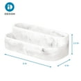thumbnail image 5 of iDesign Dakota 2-Tier Organizer, White Marble, 5 of 5