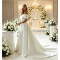 thumbnail image 6 of NOBRAND Off-the-Shoulder Ball Gown Tailored Wedding Dresses, Women's, 6 of 10