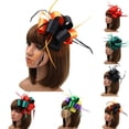 thumbnail image 2 of Coofit Fascinator Hat Creative Exquisite Ribbon Mesh Party Headpiece Tea Party Headband, 2 of 6