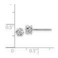 thumbnail image 2 of 14K White Gold Earring Cluster Round Women'S Diamond 5 mm, 2 of 2
