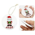 thumbnail image 1 of Adorno de Navidad con impresión de dos cara, de ornamentos navideños con garantía personalizada, colgantes de árbol de Navidad con estilo 3 BLESIY círculo colgante de navidad colgante, 1 of 8