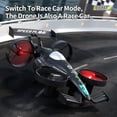 Remote Control Racing Airplan Aezusy RC Drone for Kids, 2-in-1 Flying Remote Control Car Toys with ...