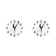 thumbnail image 3 of Toystoory Reloj de pared moderno con cronometraje preciso, elegante reloj con tecla de Piano, construcción duradera, Ballet silencioso 4 ballet 4 2Conjunto, 3 of 6