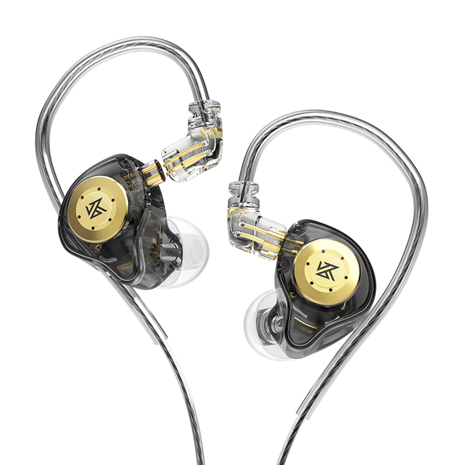 KZ EDX Pro in-Ear Stage Monitor Headphone, Dual Magnetic Dynamic Unit Earphone, Shock Bass Earbuds with 0.75mm Detachable Cable Comfortable Wired Headset (No Mic)