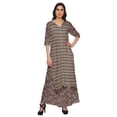 thumbnail image 1 of Moomaya Plus Size Printed Loose Palazzo And Kurta Set Ethnic Dress For Women, 1 of 1