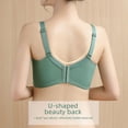 thumbnail image 2 of Sujetador de encaje sin aros para mujer, copa gruesa, pecho pequeño, push-up, ajustable, conjunto de ropa interior sexy para mujer Auxilion, 2 of 5