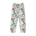 thumbnail image 2 of Vsdgher Fairy Flower Print Mens Pajama Pants Sleep & Lounge Pants, PJ Bottoms With elastic waistb and Pockets, 2 of 5