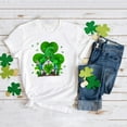 thumbnail image 2 of Toimothcn T-Shirts pour Filles Tout-Petits Décontractés Trèfle à Quatre Feuilles Imprimé Manches Courtes Col Rond Coupe Ample 10-11 Ans, 2 of 5