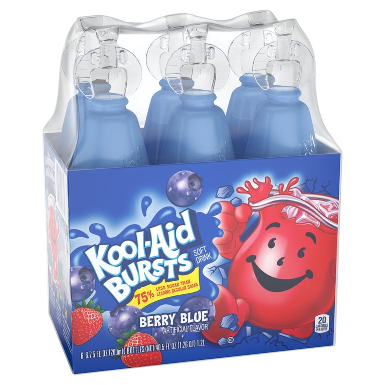 Kool-Aid Bursts Berry Blue Soft Drink, 6.75 oz, 8 Pack photo 6