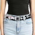 thumbnail image 5 of Buckle-Down Belt, Seatbelt Buckle Belt, Fright Night White Black Red, Youth 22 to 32 Inches, 5 of 9