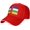 Red, variant on Central African Republic Flag Men's Women's Casual Sandwich Baseball Cap - Adjustable Cotton Snapback Hat