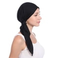 thumbnail image 1 of Femmes Inde Perlage Musulman Stretch Turban Chapeau Coton Queue Tête Écharpe Wrap, 1 of 2