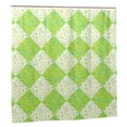 thumbnail image 2 of YFYANG Waterproof Bathroom Shower Curtain, Green Leaf Lattice Pattern Shower Curtain Set with Hooks, Home Bathroom Tub Decor - 72 "x72", Plastic Hooks, 2 of 6