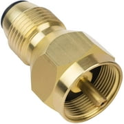 Propane Refill Adapter for 1 lb Tanks, Propane Adapter 1 lb to 20 lb for 16 oz Propane Fuel Cylinder, Solid Brass