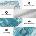 thumbnail image 6 of Teal Coastal Outdoor Rug for Patio/Deck/Porch, Non-Slip Large Area Rug 5 x 8 Ft, Summer Ocean Sea Ombre Starfish Corals Indoor Outdoor Rugs Washable Area Rugs, Reversible Camping Rug Carpet Runner, 6 of 8